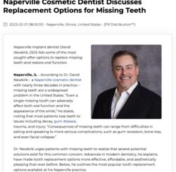 Naperville cosmetic dentist on implants and other tooth replacement options