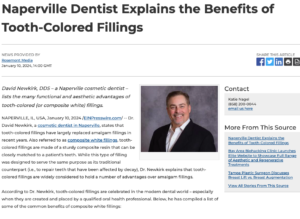 Naperville Dentist on Composite White Fillings